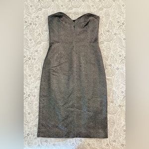 MAX&Co Metallic Strapless Dress EUC